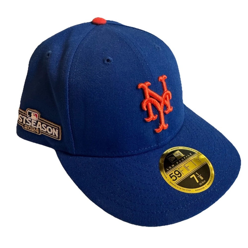 2024 New York Mets Postseason New Era 59FIFTY Fitted Hat 7 1/8 Authentic MLB NWT